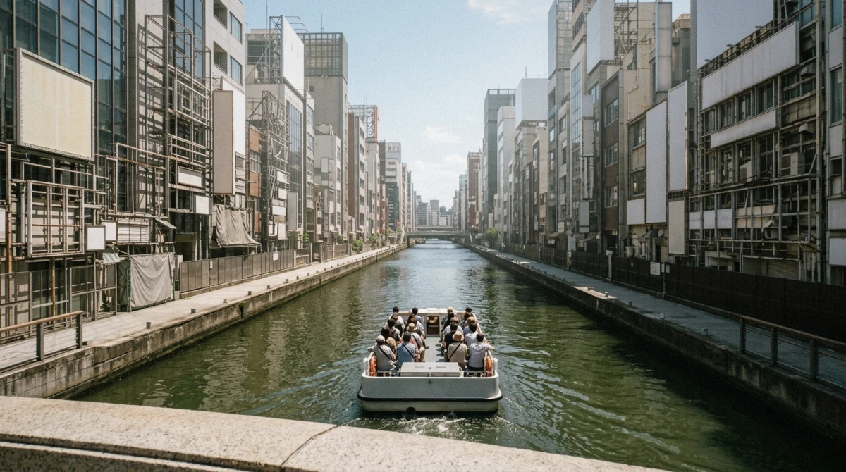 Choosing between a daytime and nighttime Osaka river cruise along the Dotonbori canal